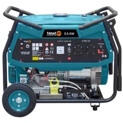 NEWTON Generatore 5,5 KW 4 Tempi, Serbatoio 25 Lt, Carrellato