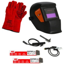 Kit Per La Saldatura MMA Con Maschera Autoscurante