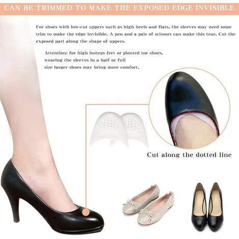 Protezione Delle Dita Dei Piedi Scarpe Da Punta Per Balletto Cuscinetti In Gel Di Silicone Set Di Protezioni Per Le Punte , Protezioni Per Le Dita Dei Piedi Traspirabilità Per Scarpe Da Ballo Con Tacc - immagine 3