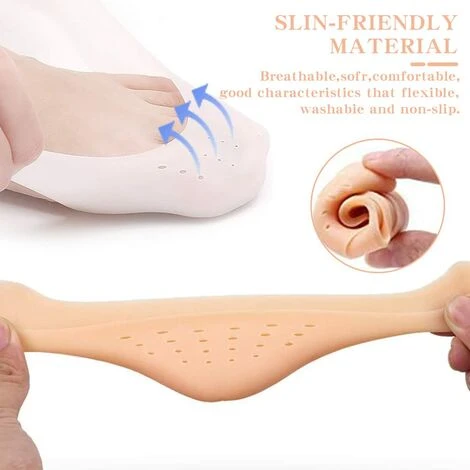 Protezione Delle Dita Dei Piedi Scarpe Da Punta Per Balletto Cuscinetti In Gel Di Silicone Set Di Protezioni Per Le Punte , Protezioni Per Le Dita Dei Piedi Traspirabilità Per Scarpe Da Ballo Con Tacc - immagine 4