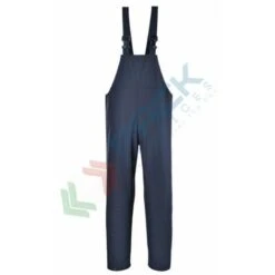 Portwest Salopette Da Lavoro Antipioggia, In Tessuto Saltex Classic 100% Poliestere, Maglia Tricot, Rivestimento In PU 200 Gr, Omologata EN 343, Impermeabile Con Cuciture Saldate, Colore Blu Navy