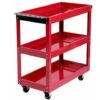 No Brand CARRELLO PER ATTREZZI DA OFFICINA MULTIUSO PORTA UTENSILI 3 RIPIANI CON RUOTE