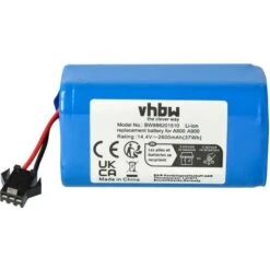 Vhbw Batteria Compatibile Con Proscenic 850T Home Cleaner (2600mAh, 14,4V, Li-Ion)