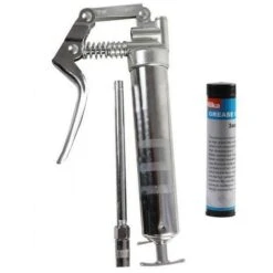 MINI INGRASSATORE A LEVA A UNA MANO +TUBO+TESTINA + GRASSO 120CC