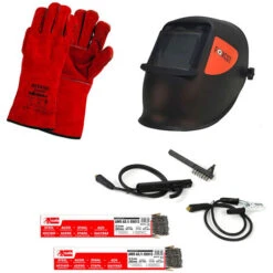 Kit Per La Saldatura MMA Con Maschera Manuale A Caschetto