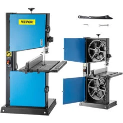 VEVOR Sega A Nastro Per La Lavorazione Del Legno 9", Sega Nastro Per Legno 2,5 Amp, Sega Nastro Con Tavolo Inclinabile 0° 45°, Sega A Nastro Per Legno Professionale 220 V, Attrezzi Per Falegname