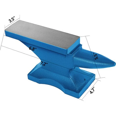 Incudine 11KG Ferro Per Officina Fabbro Battitore Ferro Orafo Lavorare Metallo - immagine 2