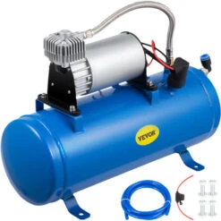 VEVOR Compressore Dearia A Tromba Dearia Compressa 12V 150 PSI, Compressore Dearia A Tromba Dearia Doppia Tromba Con Compressore 12V 150 PSI, Tromba Dearia Camion, Tromba Camion, Clacson