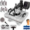 VEVOR Pressa A Caldo Macchina Transfer Digitale, 12X15, 10 In 1 Pressa Per Stampa Magliette Trasferimento Multifunzione Bianca Per Stampare Diversi Modelli, Lettere E Immagini Sulle Penne, Tazze