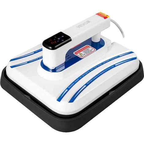 VEVOR Termopressa 12 X 10 Pollici 800W, Blu Mini Press Funzione Di Vibrazione Portatile Mini Pressa Doppio Tubo, Riscaldamento Pressa Di Calore Per Magliette Touchscreen Sensibile