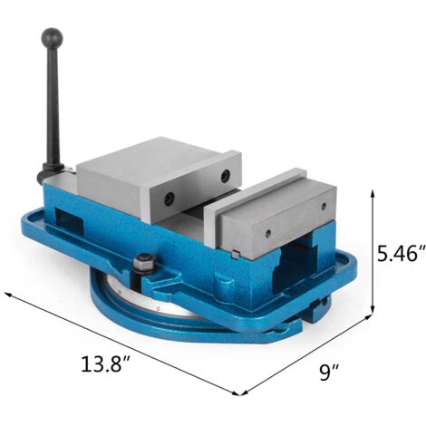 Morsa Da Tavolo 125mm Precisione Fresatura Vise Temprato Metallo Fresatrice Vice - immagine 2
