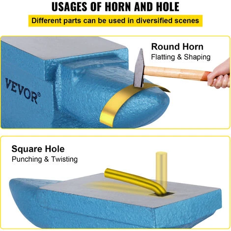 55 Libbre Incudine Da Fabbro Grado Superiore 24.9 Kg Lavorazione Dei Metalli - immagine 5