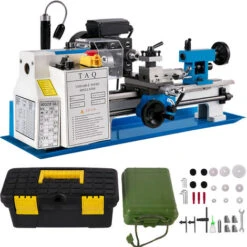 Mini Metal Lathe 7x12 Inch Metal Lathe 550W Infinitely Variable Spindle Speed 2500 Rpm Mini Lathe For Various Types Of Metal Turning
