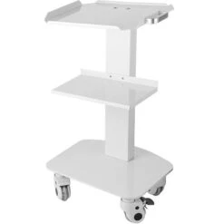 Carrello Da Laboratorio A 3 Strati In Acciaio Quattro Rulli Universali A 360 °