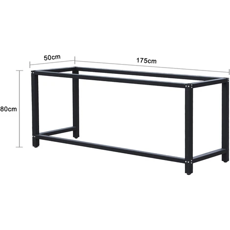 Telaio Per Banco Da Lavoro Struttura Tavolo Per Attrezzi Base Tavolo 50x175x80cm - immagine 4