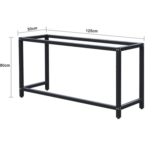 Telaio Per Banco Da Lavoro Struttura Tavolo Per Attrezzi Base Tavolo 50x125x80cm - immagine 4