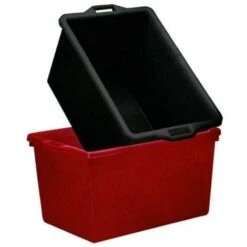 Vigor Contenitori Rettangolari Testa Asti Neri Lt. 65 65X42 H 33