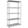 Bizzotto Scaffale Metallo 5 Ripiani Portata Ripiano 70kg 100X40X188 Cm Grigio