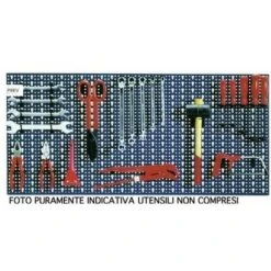 Bizzotto Pannello Porta Attrezzi In Lamiera 98x46cm Azzurro