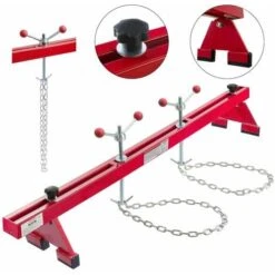 AREBOS Ponte Per Montaggio Motore Regolabile Sollevamento Sostegno 500 Kg