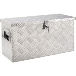 AREBOS Cassa In Alluminio Capacità 40 Litri Cassetta Degli Attrezzi Multiuso - Truckbox