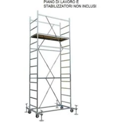 Trabattello Maxitris Plus Altezza 340 Cm - Altezza Struttura 170 Cm NON COMPRESO PIANO DI LAVORO