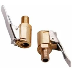 BR-Vie 2 Pezzi Adattatore Valvola Pneumatici Auto, Ugello Pompa 8mm Adattatore Connettore Morsetto Valvola Di Gonfiaggio In Ottone Per Pneumatici Auto O Camion