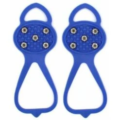 Sport All'aria Aperta A Forma Di 8 Denti Antiscivolo A Forma Di Ruscello Copriscarpe Antiscivolo All'esterno Artigli Da Neve Ramponi Semplici A 5 Denti (taglia M Blu)