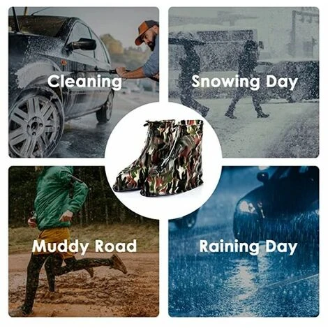 Copriscarpe Impermeabili Riutilizzabili Impermeabili Lavabili In Silicone Possono Sostituire I Copriscarpe Usa E Getta Adatti Per I Giorni Di Pioggia E NNEIGE (XXL) - immagine 2