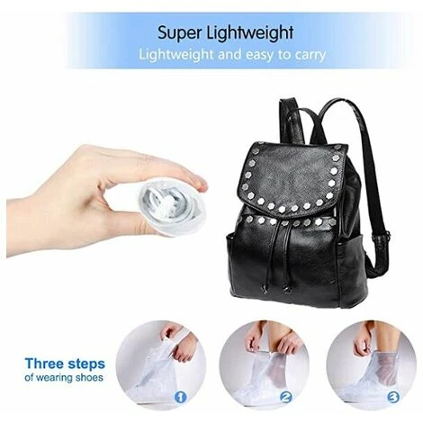 Copriscarpe Impermeabili Riutilizzabili Impermeabili Lavabili In Silicone Possono Sostituire I Copriscarpe Usa E Getta Adatti Per I Giorni Di Pioggia E NNEIGE (XXL) - immagine 3