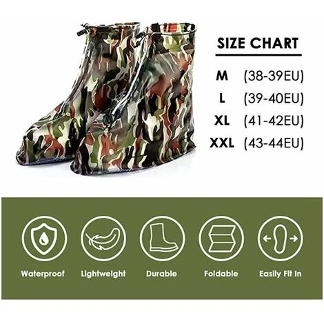 Copriscarpe Impermeabili Riutilizzabili Impermeabili Lavabili In Silicone Possono Sostituire I Copriscarpe Usa E Getta Adatti Per I Giorni Di Pioggia E NNEIGE (XXL) - immagine 5