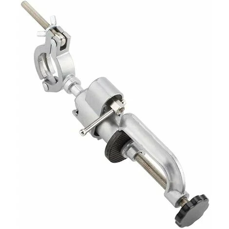 Multifunzione 360 � Supporto Per Trapano Elettrico Supporto Per Riparazione Morsa A Morsetto Lega Di Alluminio Trapano Rotante Craft, Costruzione In Metallo E Modello Funzionante - immagine 5