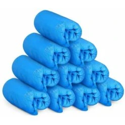 Confezione Da 100 Copriscarpe Usa E Getta - Copripiedi Per Scarpe - Copriscarpe In Plastica Premium - Protezioni Per Scarpe, Mantieni Pulito Per Pavimento, Moquette, Posto Di Lavoro, Protezione Intern