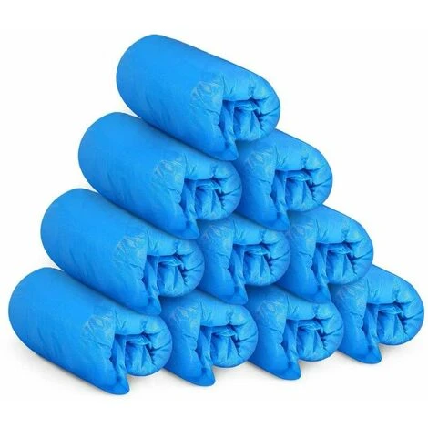 Confezione Da 100 Copriscarpe Usa E Getta - Copripiedi Per Scarpe - Copriscarpe In Plastica Premium - Protezioni Per Scarpe, Mantieni Pulito Per Pavimento, Moquette, Posto Di Lavoro, Protezione Intern