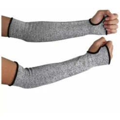 Betterlife 1 Paio Di Guaine Resistenti Al Taglio Con Foro Per Il Pollice - 45 Cm - Protezione Di Livello 5 - Previene Tagli, Graffi, Graffi E Irritazioni Della Pelle - Protezione UV