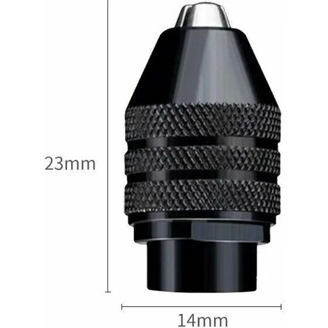 Betterlife 2 Pezzi Mandrino Universale 0,5-3,2 Mm - Kit Di Accessori Per Utensili Di Precisione (M80,75) - immagine 2