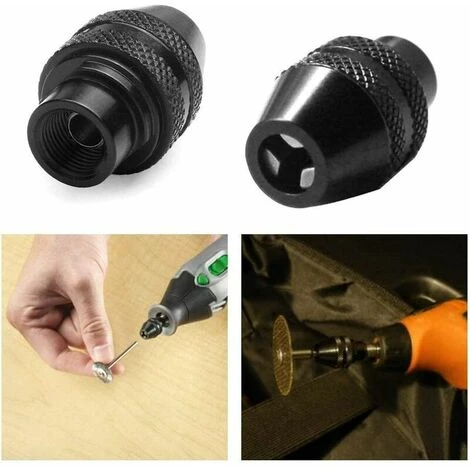 Betterlife 2 Pezzi Mandrino Universale 0,5-3,2 Mm - Kit Di Accessori Per Utensili Di Precisione (M80,75) - immagine 3