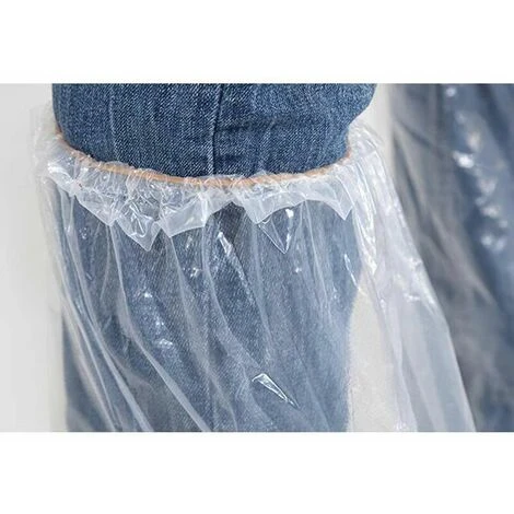 Confezione Da 10 Copriscarpe Monouso In Polietilene - Impermeabili - Antiscivolo - Per Il Ciclismo, Il Campeggio, La Prevenzione Delle Fughe. - immagine 3