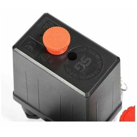 Pressostato Del Compressore D'aria Del Compressore D'aria Dell'GTA Interruttore Della Valvola Di Pressione Con Regolatori Del Manometro (manometro In Plastica) - immagine 3