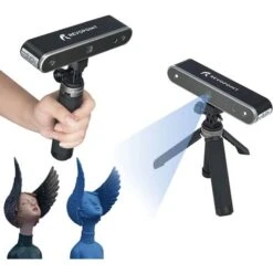 Scanner 3D Revopoint POP 2 Premium 0,05 Mm Ad Alta Precisione 10 FPS Con Giradischi, Custodia Per Il Trasporto, Alimentatore Mobile Da 4000 MAh