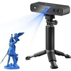 Revopoint Mini Standard 3D Scanner 0.02mm Alta Precisione Luce Blu Per Stampante 3D, Con Piattaforma Girevole Portatile