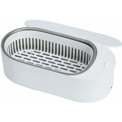 Pulitore Ad Ultrasuoni, Pulitore Ad Ultrasuoni Per Uso Domestico, Gioielli Portatili, Pulitore Per Occhiali E Gioielli, Bianco