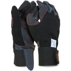 Oregon Scientific 295395 - Guanti Protettivi In Pelle Elastica Per La Motosega, Taglia M