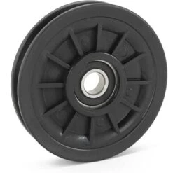 MASIDEF MEMBER OF THE WüRTH GROUP Carrucola Puleggia Nylon Per Porta Basculante Garage Box, Attrezzi Palestra Sport, Ø Esterno 90 Mm Cuscinetto Ø 15 Mm, Carico Max 100 KG