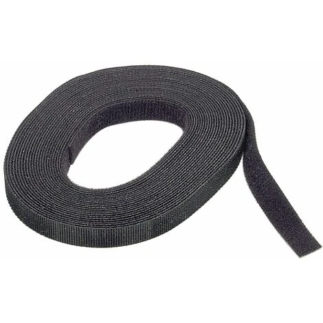 Wolfcraft Nastro Velcrato, Nero I 3286000 I Per Disporre E Fissare In Maniera Versatile 1000 Oggetti In Casa