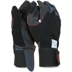 Oregon 295395 - Guanti Protettivi In Pelle Elastica Per La Motosega, Taglia L