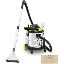 Bidone Aspiratutto per Tappeti E Tappezzeria Aspiratore Solidi-Liquidi 1200W 20L