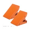 2 CUNEI IN ACCIAIO 13x8 Cm 10h CUNEO FERMA RUOTA RUOTE FERMARUOTE BLOCCA