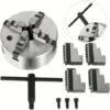 MANDRINO AUTOCENTRANTE PER TORNIO 4+4 GRIFFE � 80mm Ganasce Precisione