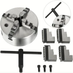 MANDRINO AUTOCENTRANTE PER TORNIO 4+4 GRIFFE � 80mm Ganasce Precisione